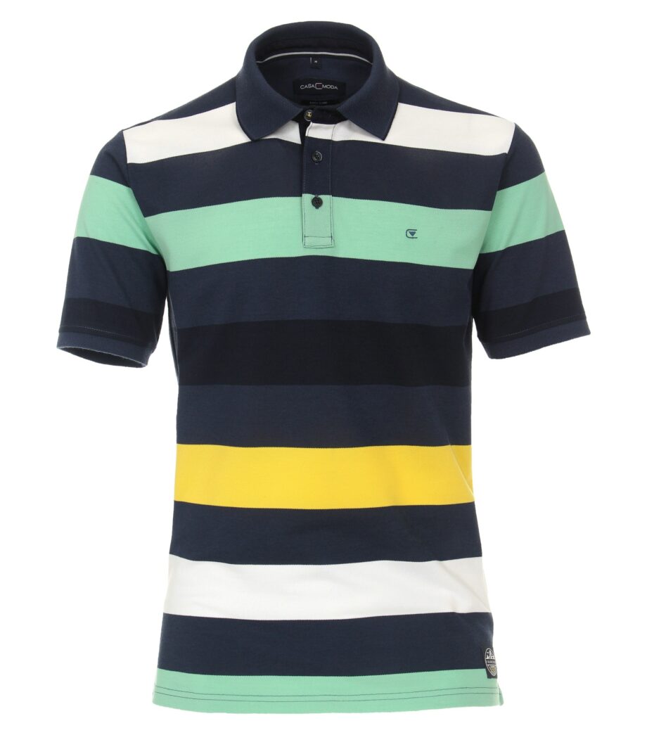 Casa Moda Polo-Shirt gemustert