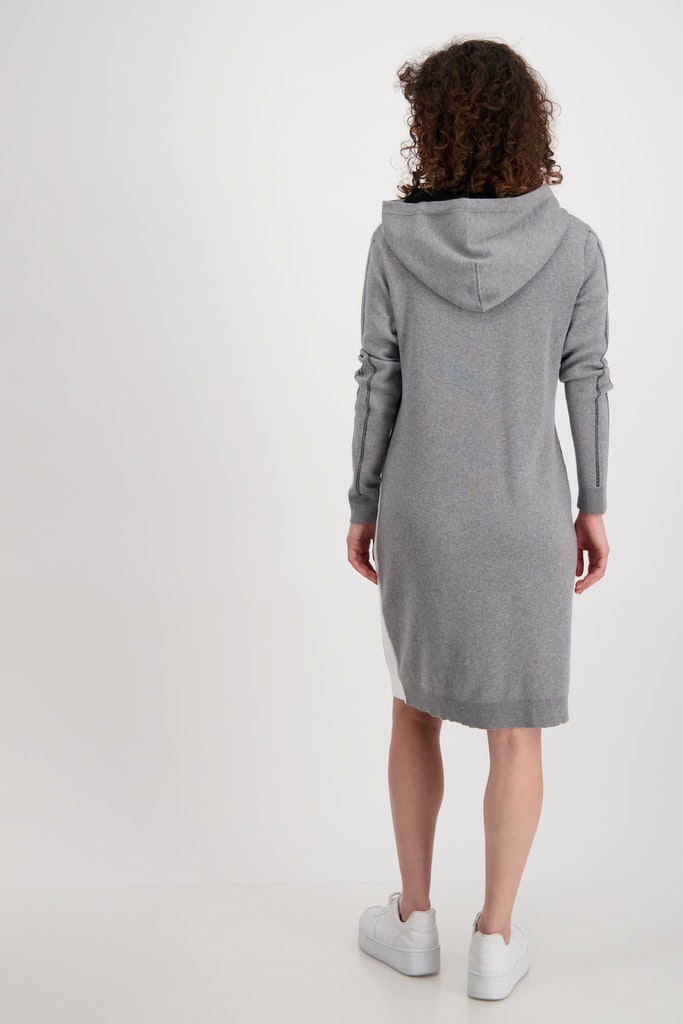 MONARI Midi Strick Wendeln aufgesetzter Mode Kapuze Kleid - mit und Shop Tasche