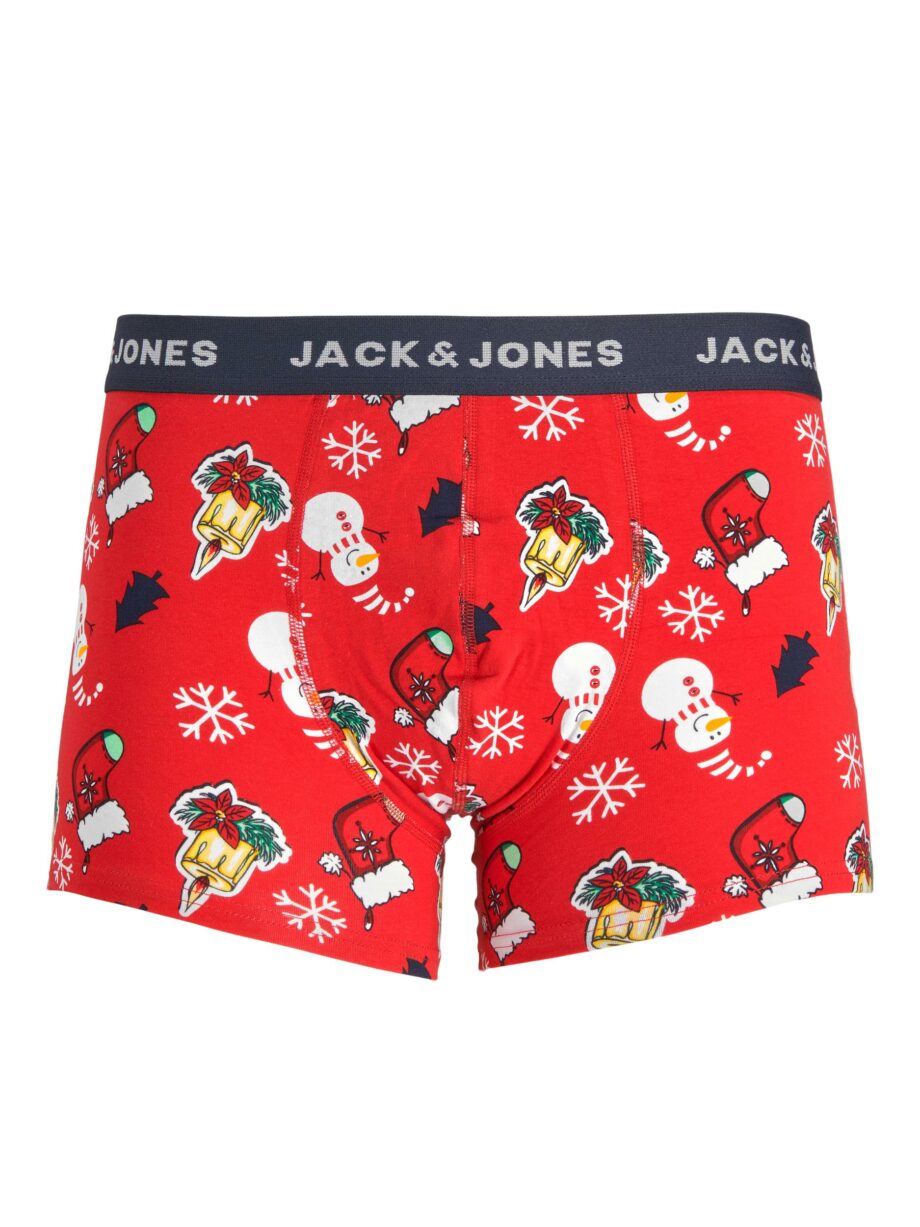 JACK&JONES Merry Christmas Box mit 2 Paar Socken und 1 Retroshort