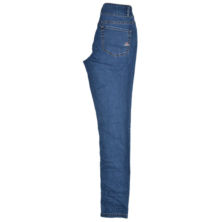 BUENA VISTA Damen Tummyless stretch denim in Blau - midstone