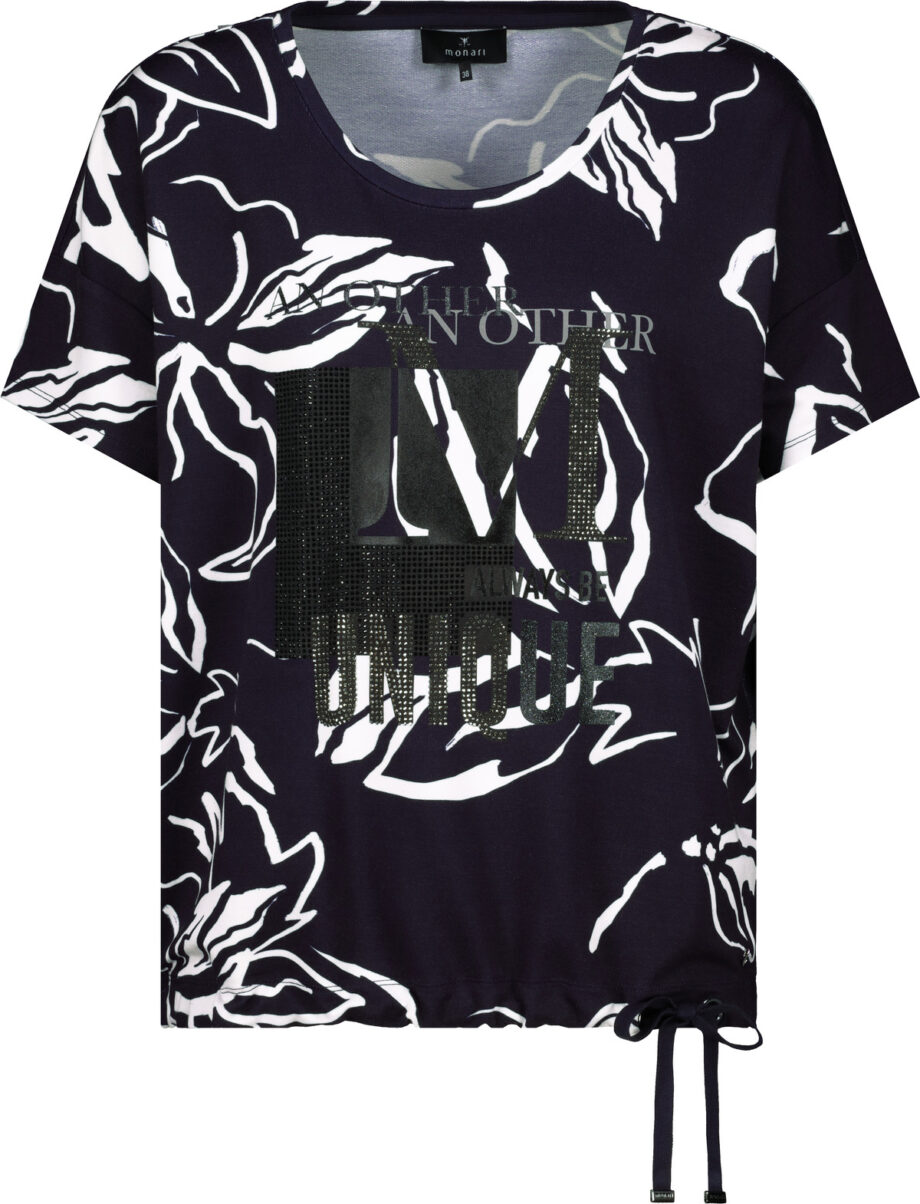 MONARI T-Shirt mit Blumenmuster