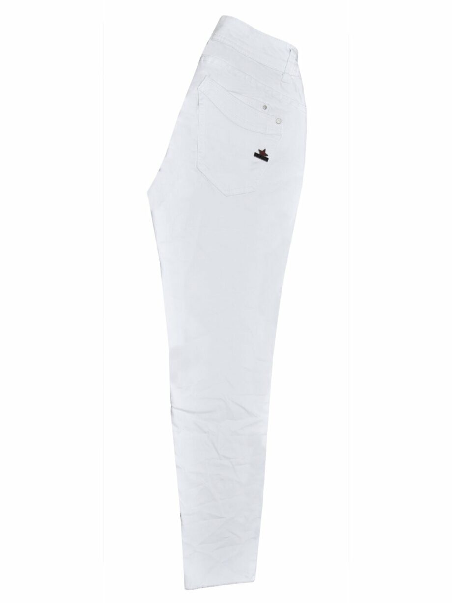 BUENA VISTA Damen Jeans Malibu 7/8 stretch twill in Weiß - white