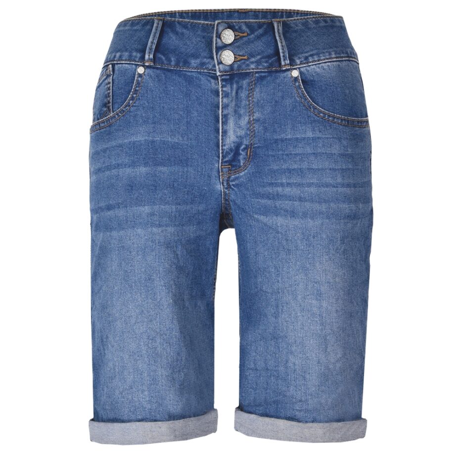 BUENA VISTA Tummyless-Short stretch denim
