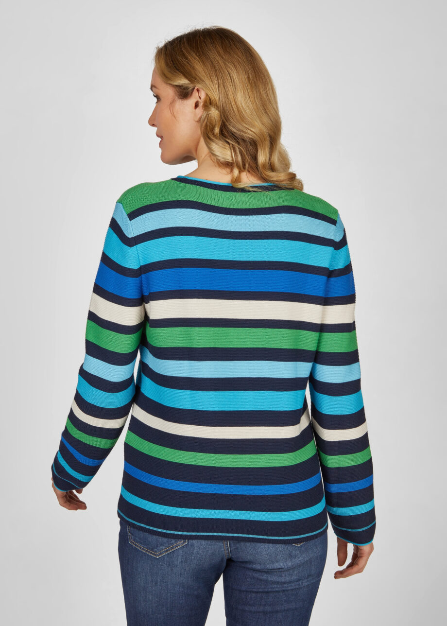 RABE Streifenpullover Blue Romance