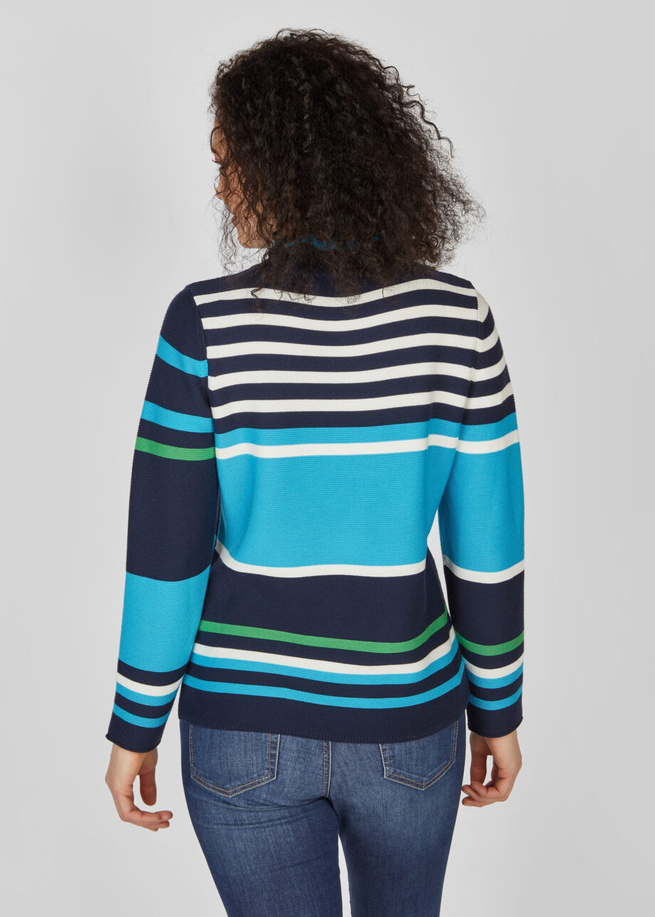 RABE Pullover Stehkragen Blue Romance