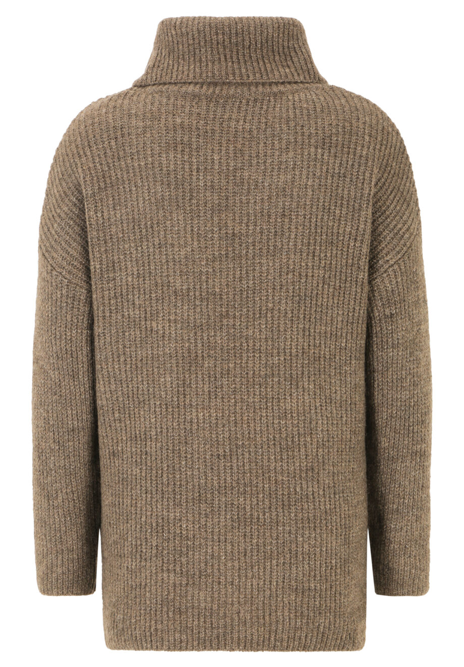 CARTOON Damen Strickpullover mit Rollkragen oversized in Braun - walnut melange