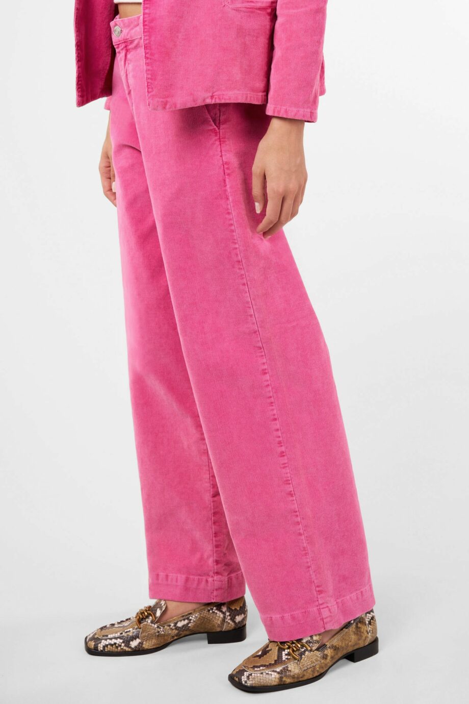 BLUE FIRE Marlene wide leg - cord in Pink