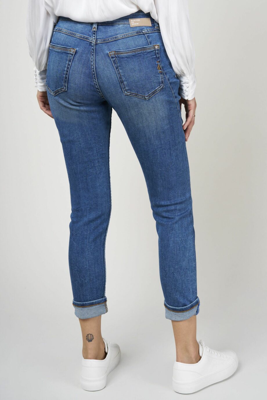 BLUE FIRE Damen Jeans Gigi slim tapered in Blau - stone