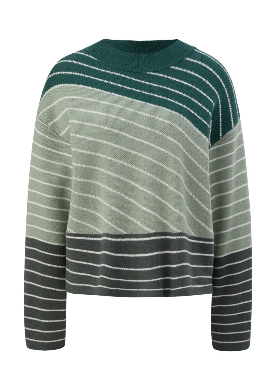 S. OLIVER Strickpullover gestreift