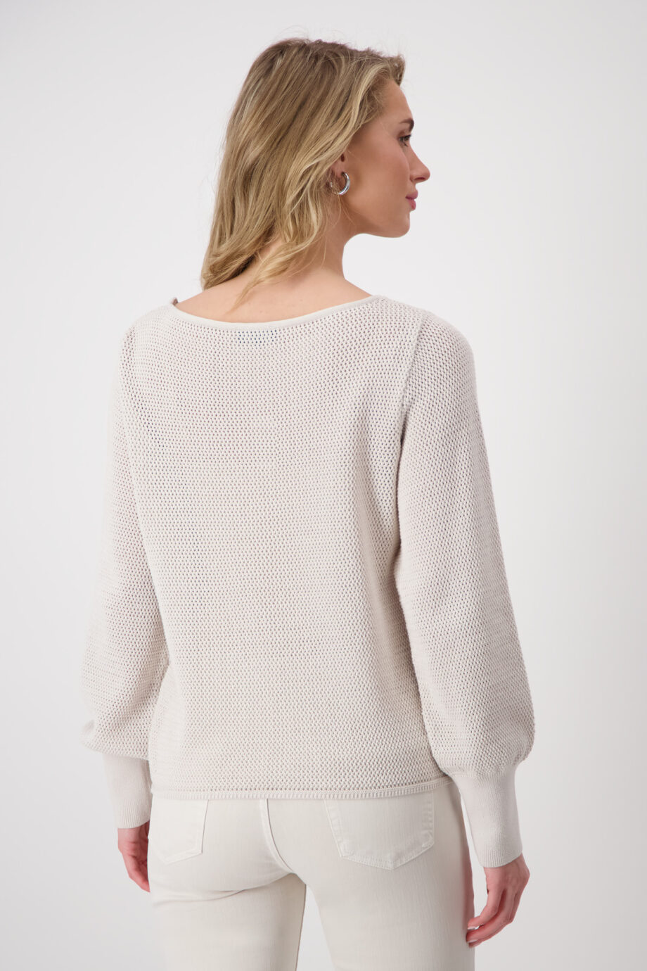 MONARI Ajour Pullover mit Strass