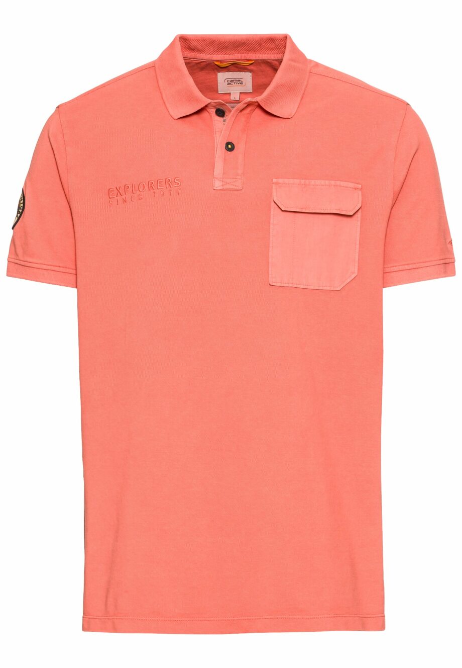 CAMEL ACTIVE Herren Poloshirt in Rot und Grün