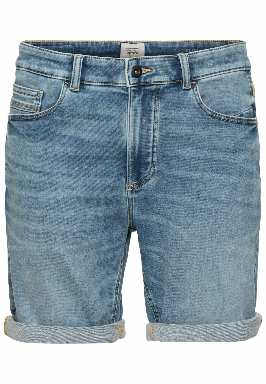 CAMEL ACTIVE Herren 5-Pocket Shorts in Blau - bleach blue und indigo