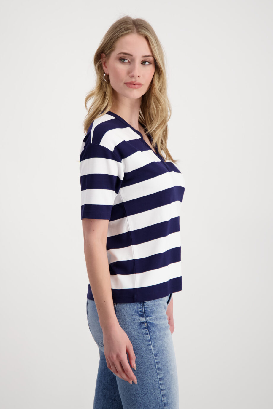 MONARI T-Shirt in Blau gestreift