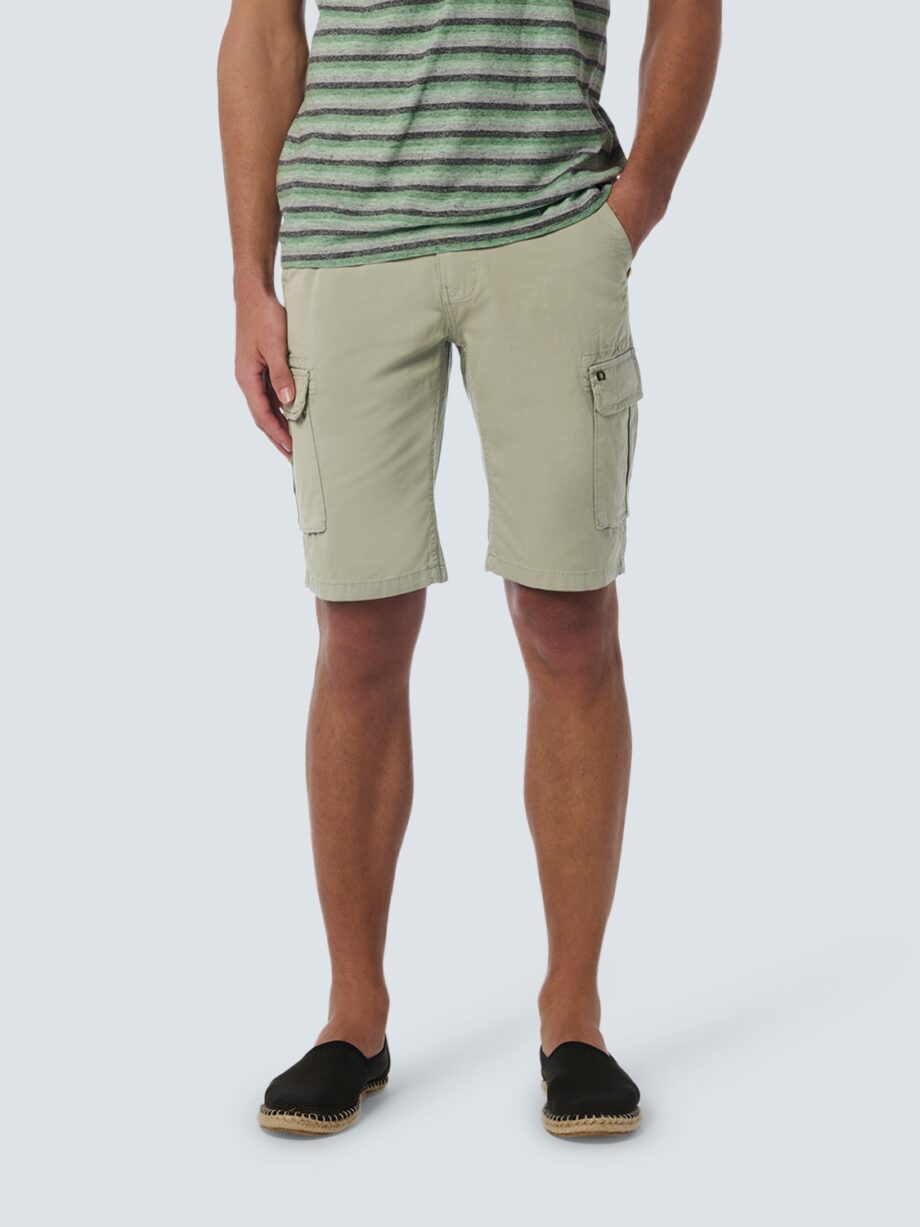 NO EXCESS Herren Cargoshorts in Grün - smoke