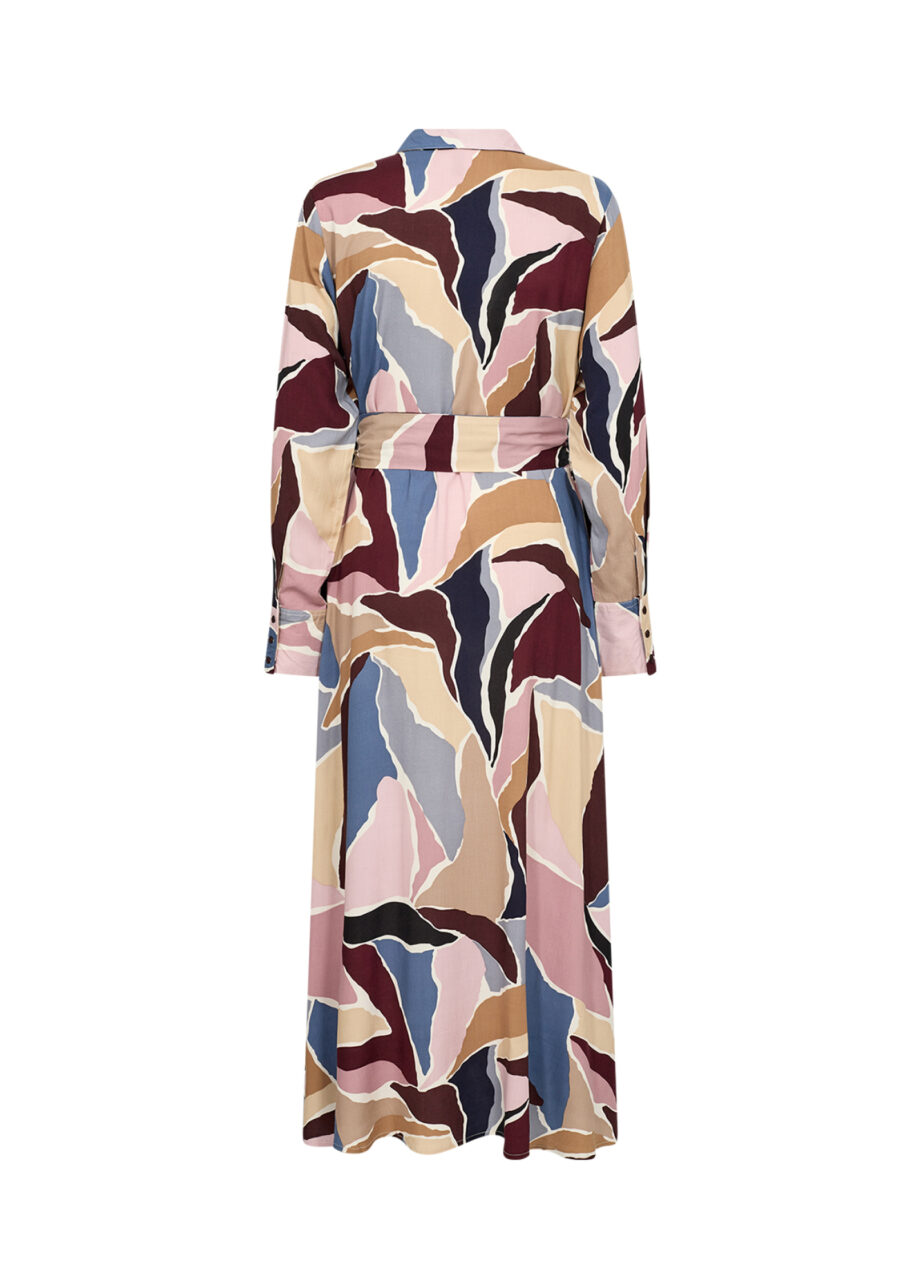 SOYACONCEPT Maxikleid Ilana in Wine Combi Print