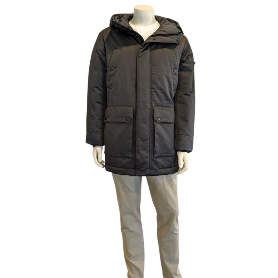 MARCO POLO Herren Puffer-Parka in Dunkelgrau - broken graphite