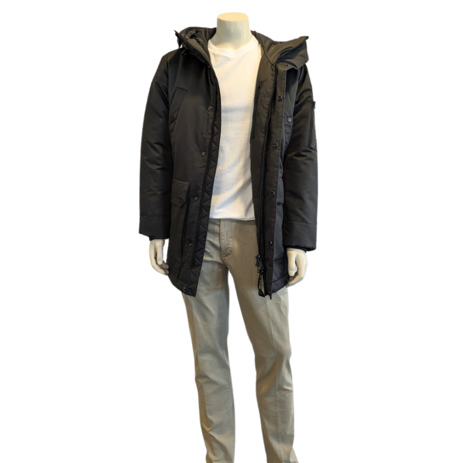 MARCO POLO Herren Puffer-Parka in Dunkelgrau - broken graphite