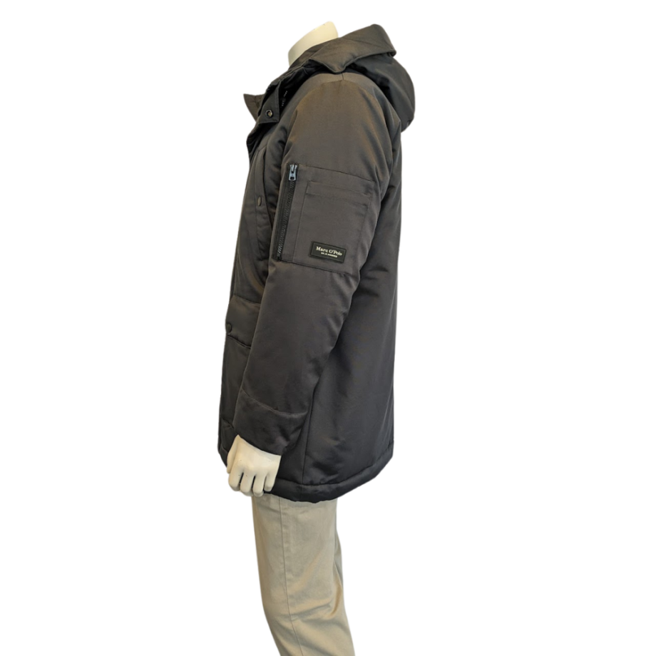 MARCO POLO Herren Puffer-Parka in Dunkelgrau - broken graphite