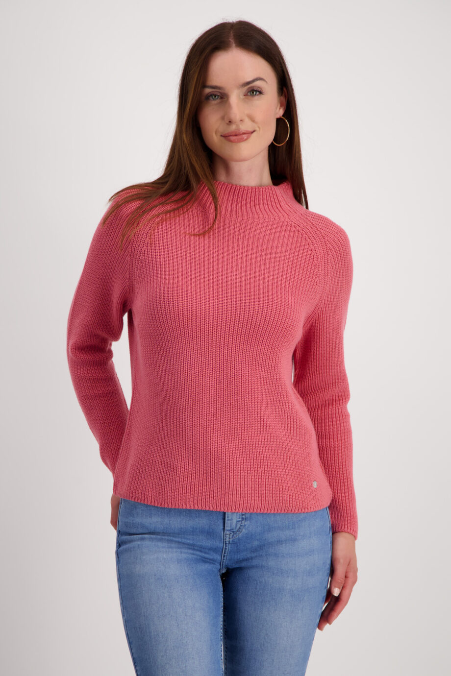 MONARI Damen Strickpullover mit Perlfangmuster