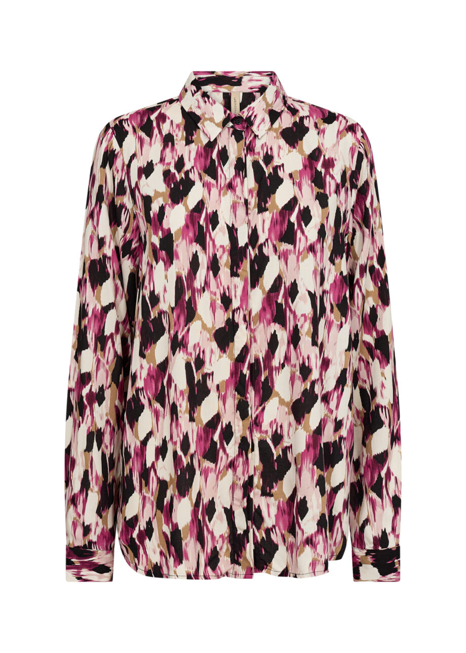 SOYACONCEPT Damenbluse mit Print SC-NANNA 1 in Fuchsia