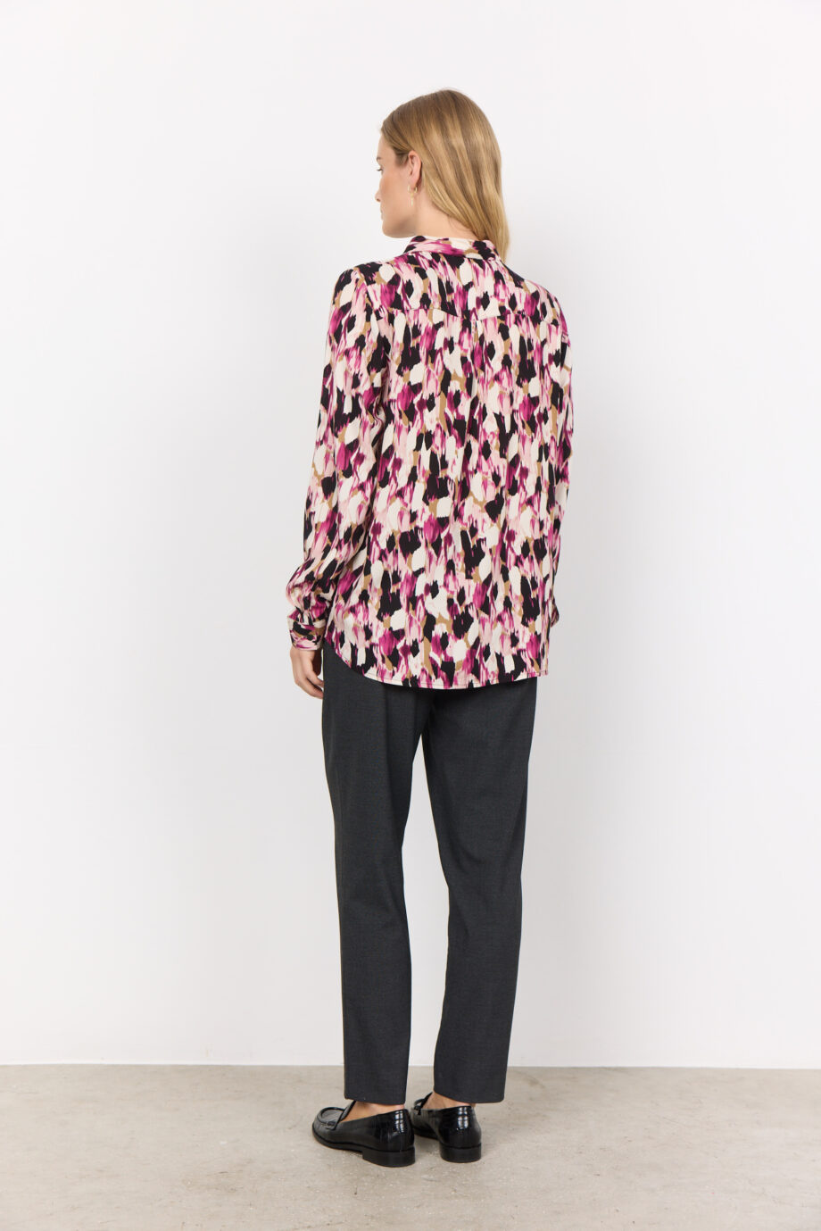 SOYACONCEPT Damenbluse mit Print SC-NANNA 1 in Fuchsia