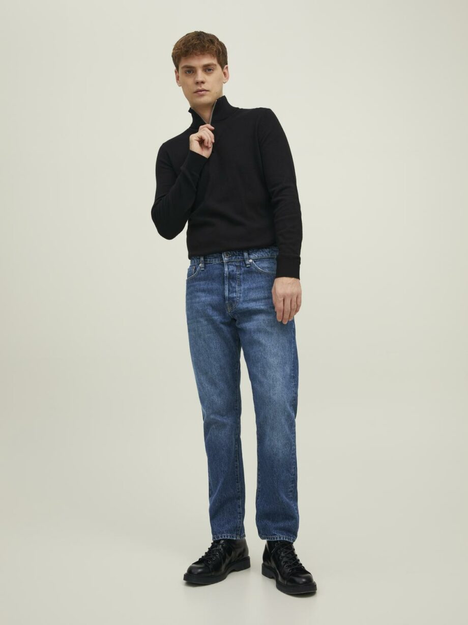 JACK&JONES Loose-Fit Jeans Form CHRIS Mid Stone