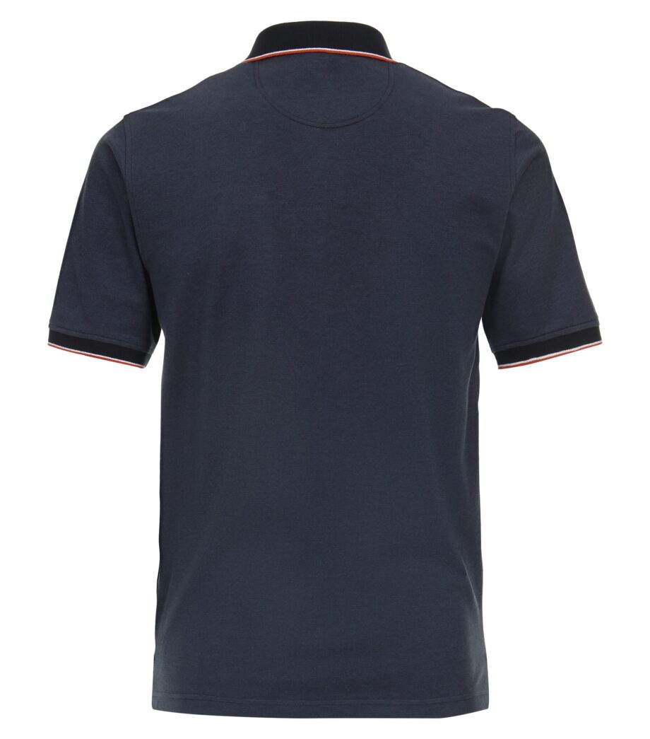 CASAMODA Herren Polo-Shirt mit Frontprint navy