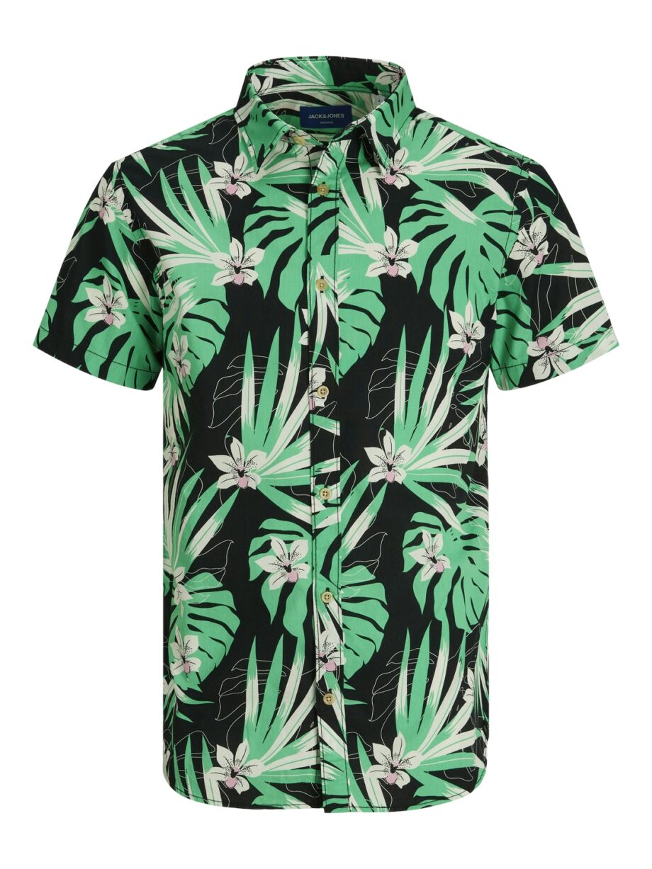 JACK&JONES Herren Sommerhemd mit Allover-Print