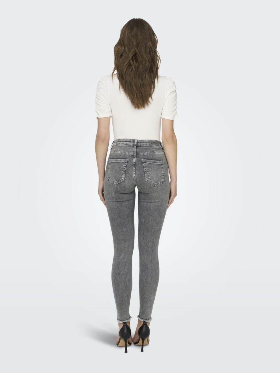 ONLY Damen Skinny Jeans Blush in Grau - grey denim