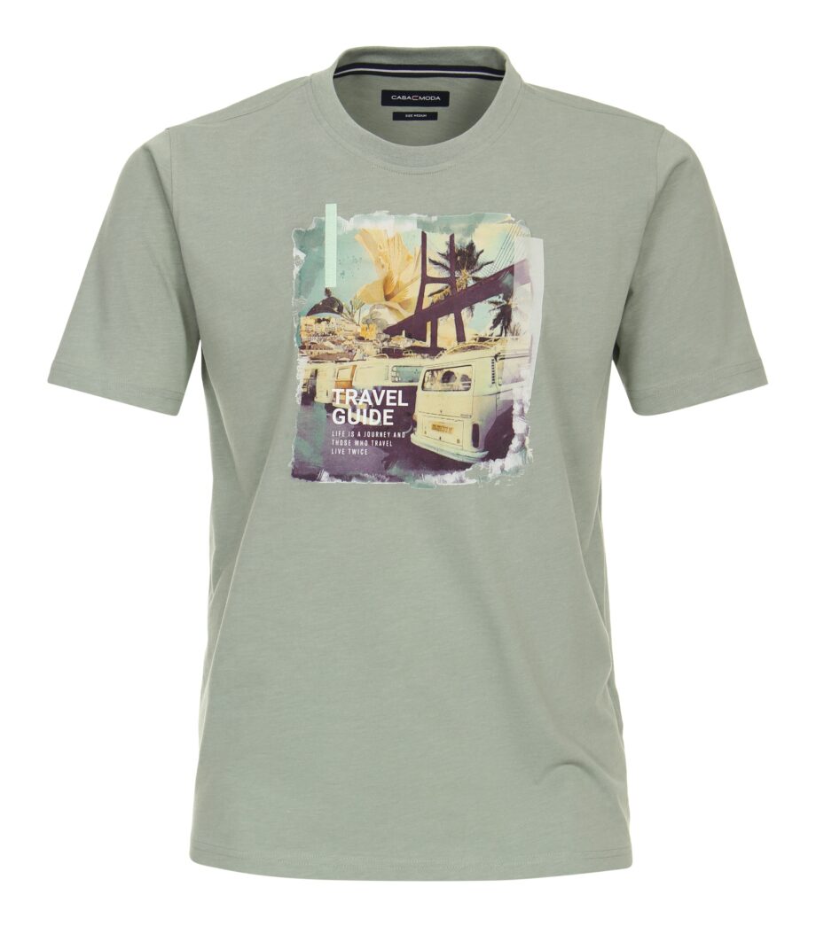 CASAMODA T-Shirt mit Frontprint in zwei Farben