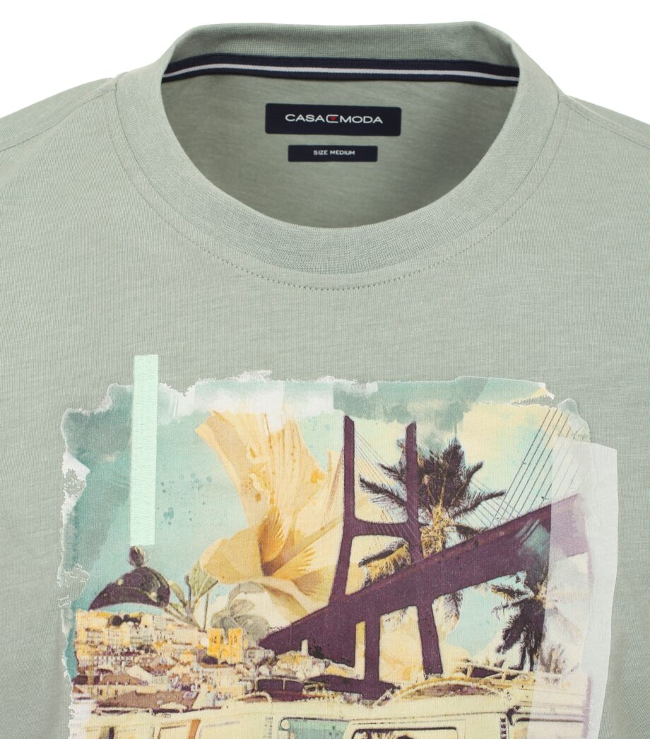 CASAMODA T-Shirt mit Frontprint in zwei Farben