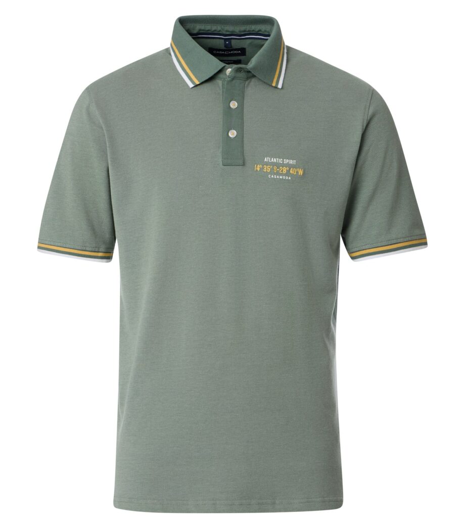 CASAMODA Herren Polo-Shirt mit kleiner Stickerei