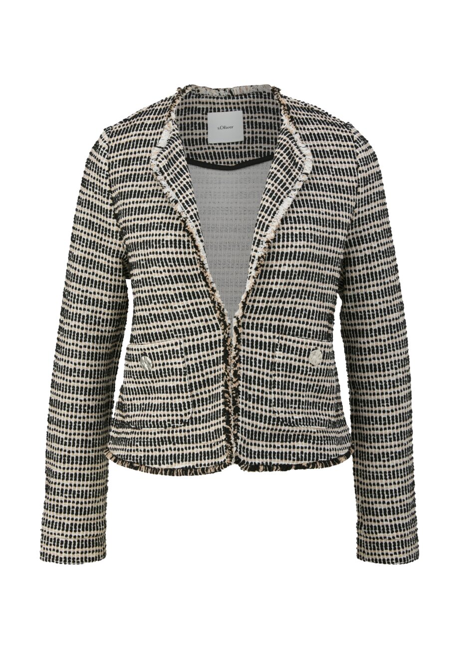 s.Oliver BLACK LABEL Damen Indoor-Jacke in Bouclé