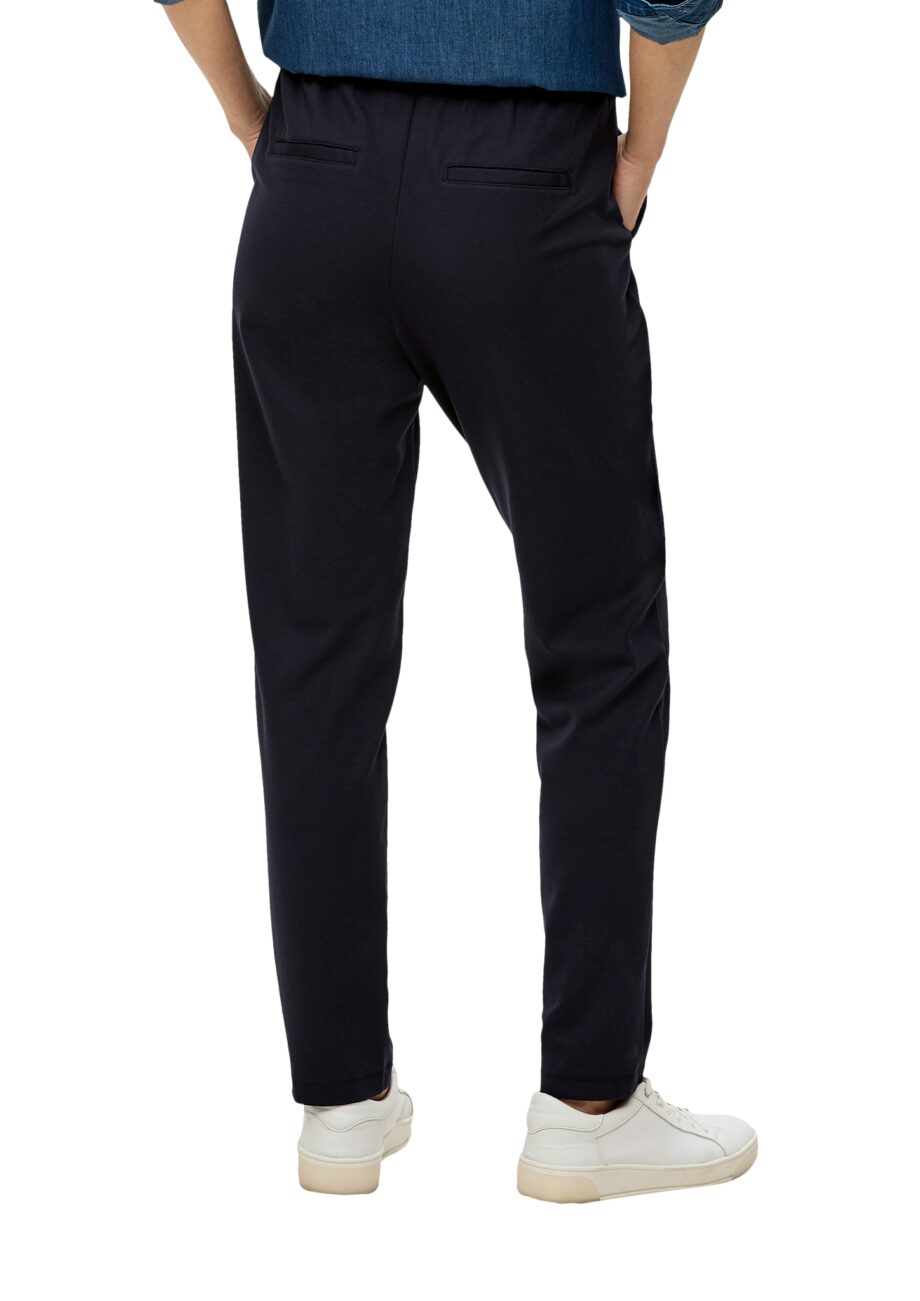 S. OLIVER Damen-Jerseyhose im Jogg-Style, Farben navy und schwarz