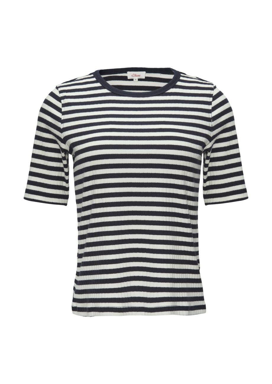 S. OLIVER Damen 3/4-Arm-Shirt mit O-Shape
