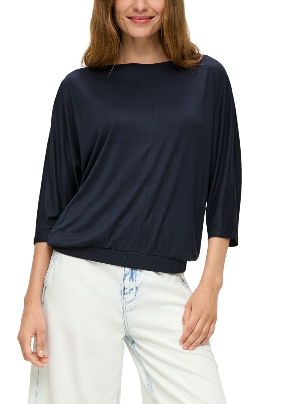 S. OLIVER Damen 3/4-Arm Shirt im O-Shape