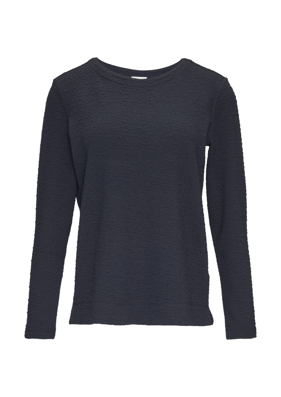 S. OLIVER Damen-Sweatshirt aus Strukturjersey