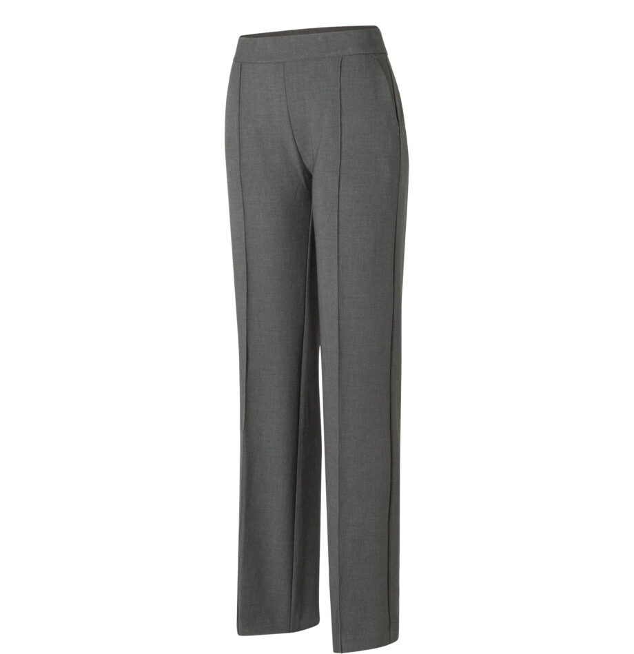 MAC Damenhose Wide Leg in Form Chiara, grey-melange