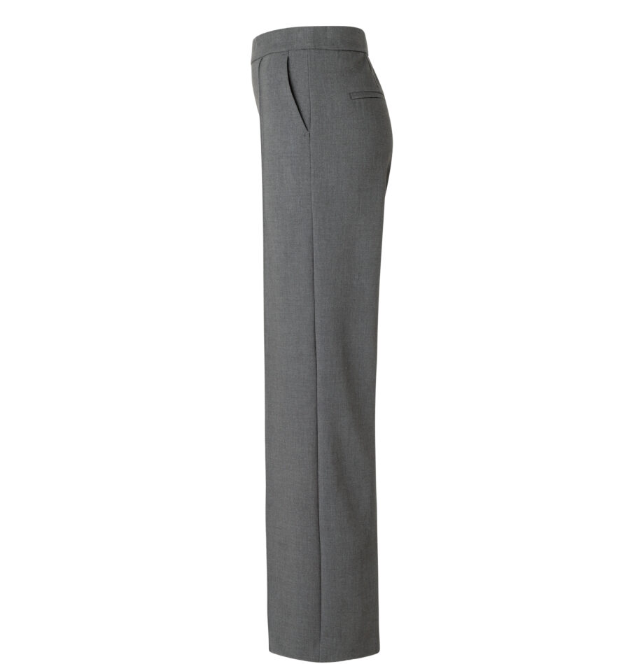 MAC Damenhose Wide Leg in Form Chiara, grey-melange