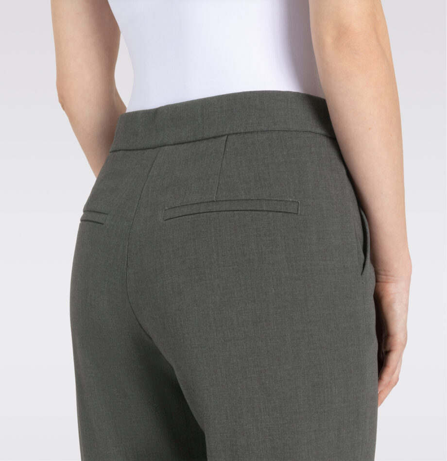 MAC Damenhose Wide Leg in Form Chiara, grey-melange