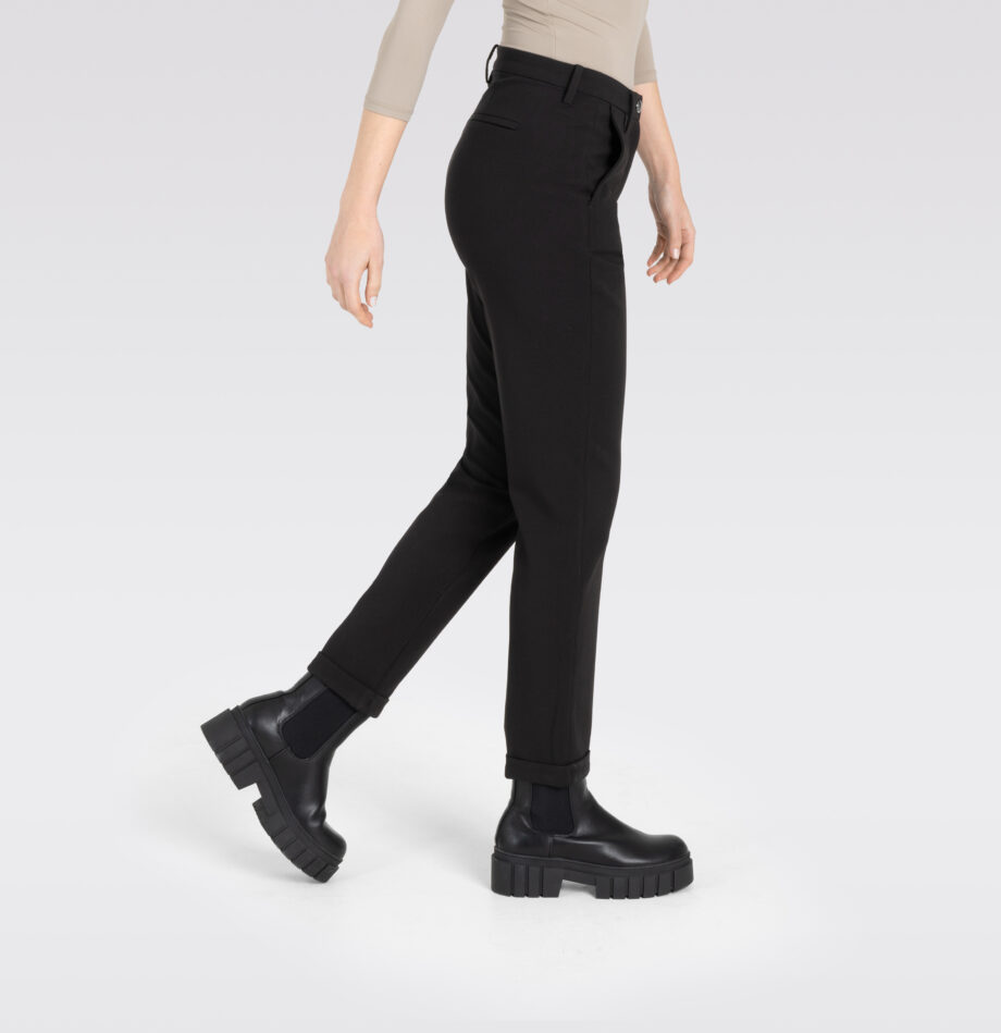 MAC Damenhose in Chino-Form schwarz