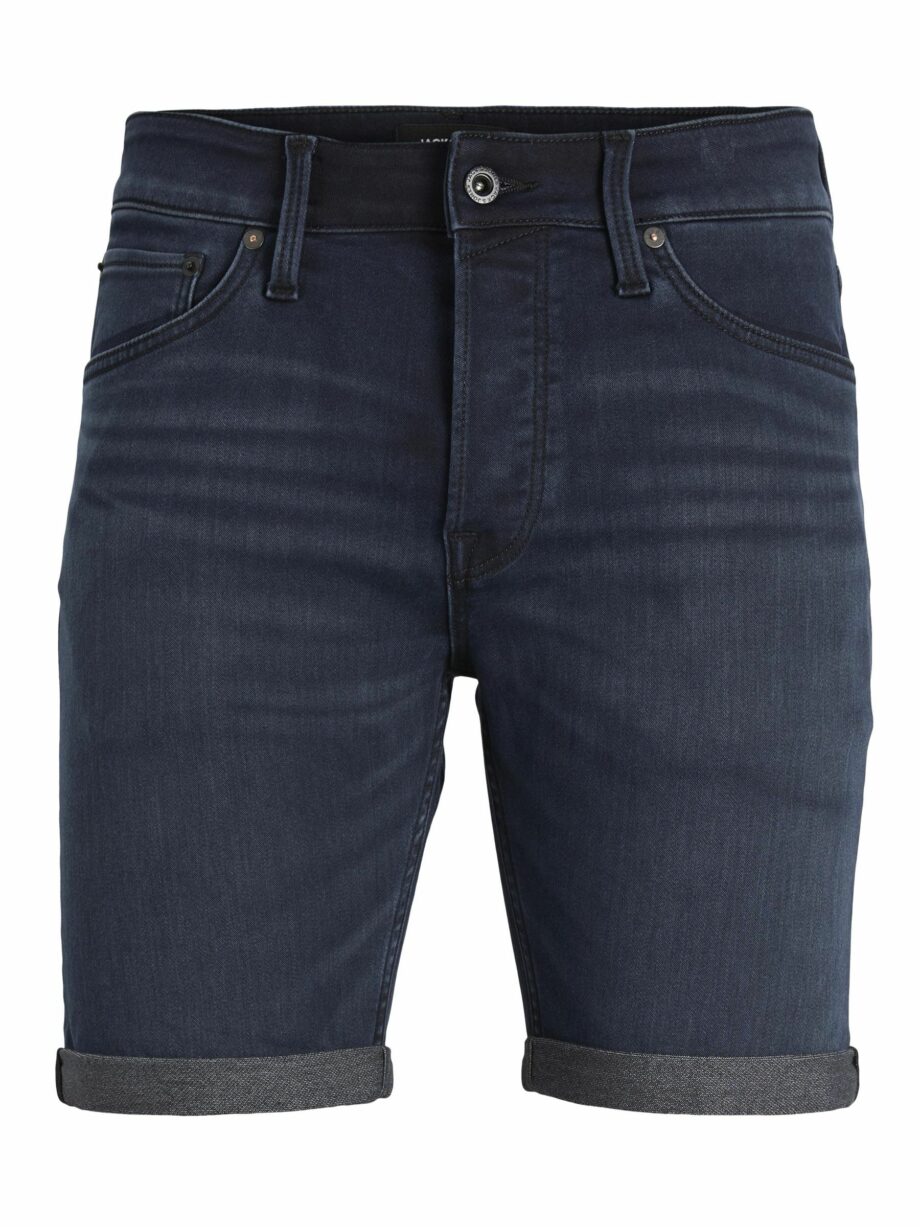 JACK&JONES Herren Jeans-Shorts Rick in Blau - dark blue denim