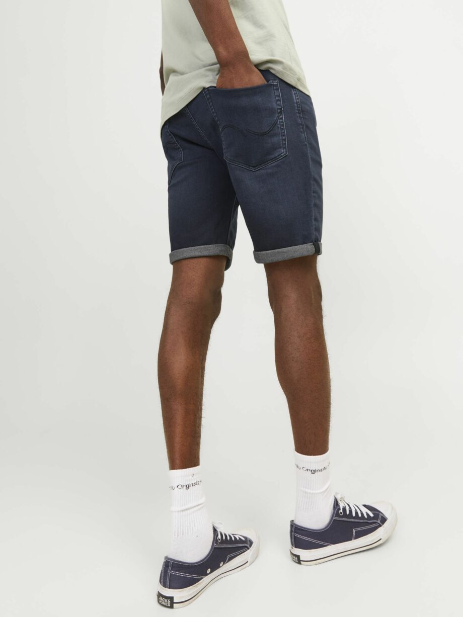 JACK&JONES Herren Jeans-Shorts Rick in Blau - dark blue denim