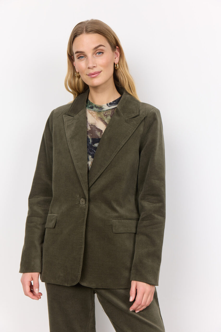 SOYACONCEPT Damen Blazer in dark olive Nabiha