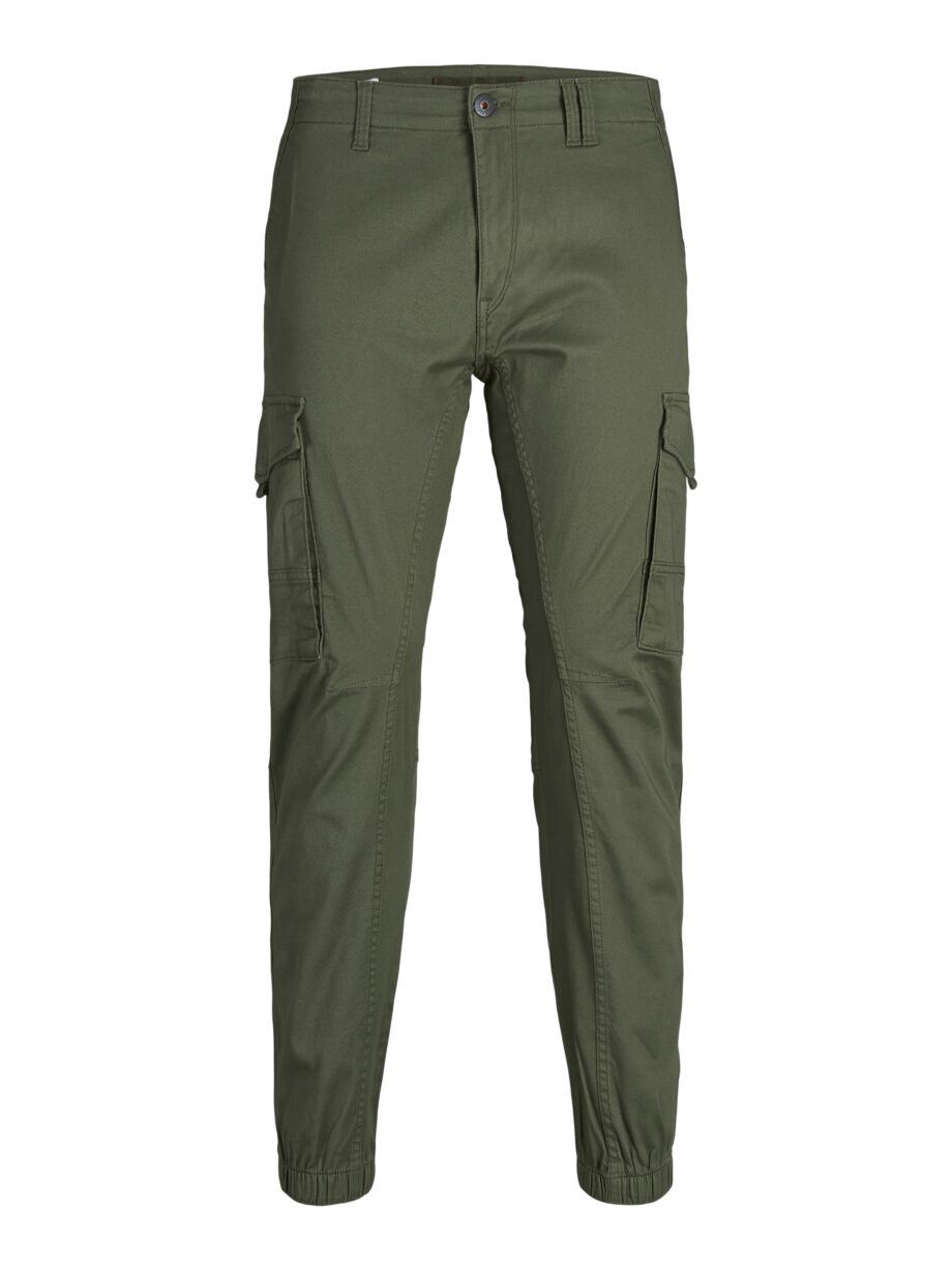 JACK&JONES Cargohose im Tapered Fit JPSTPAUL JJFLAKE in oliv