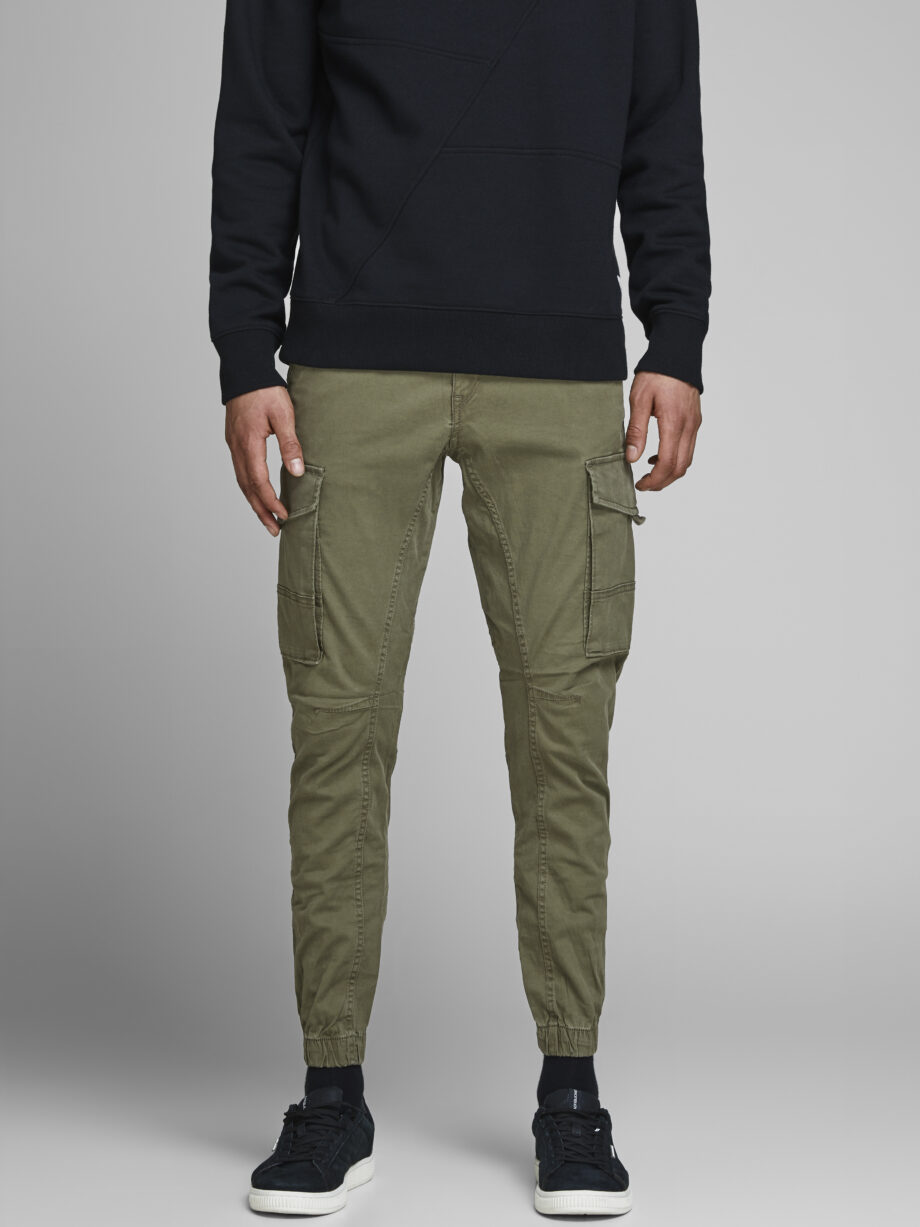 JACK&JONES Cargohose im Tapered Fit JPSTPAUL JJFLAKE in oliv