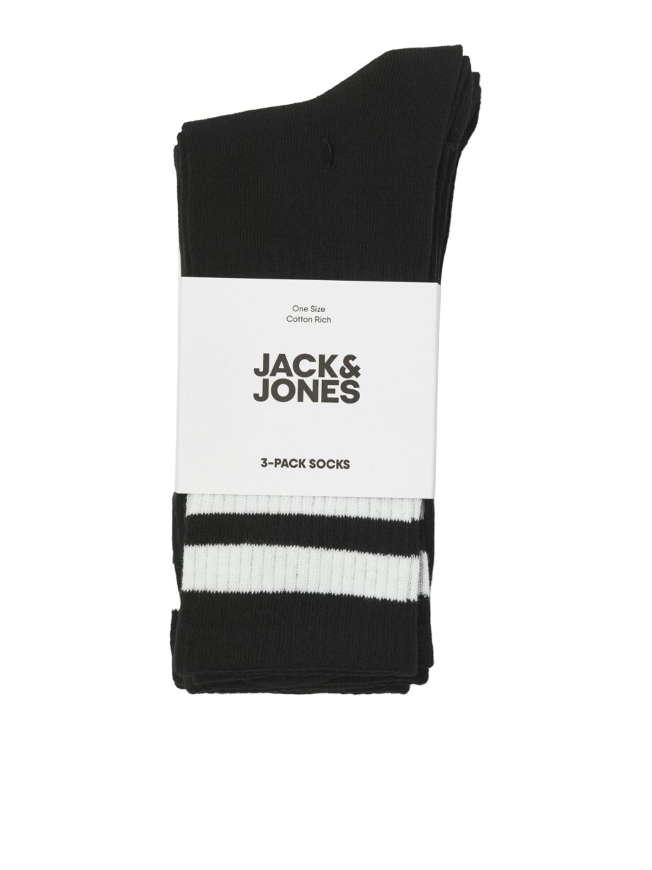 JACK&JONES Herren Sportsocken in Schwarz und Weiß