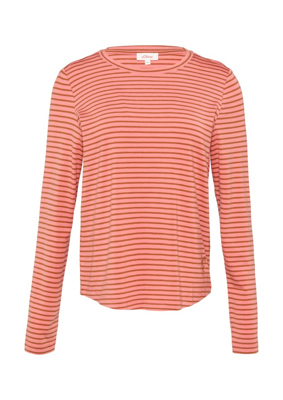 S. OLIVER Damen-Longsleeve aus Lyocellmix