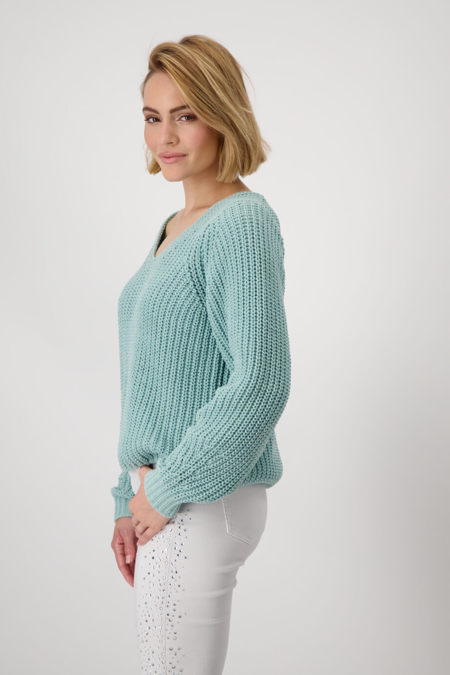 MONARE Damen Chenille-Pullover