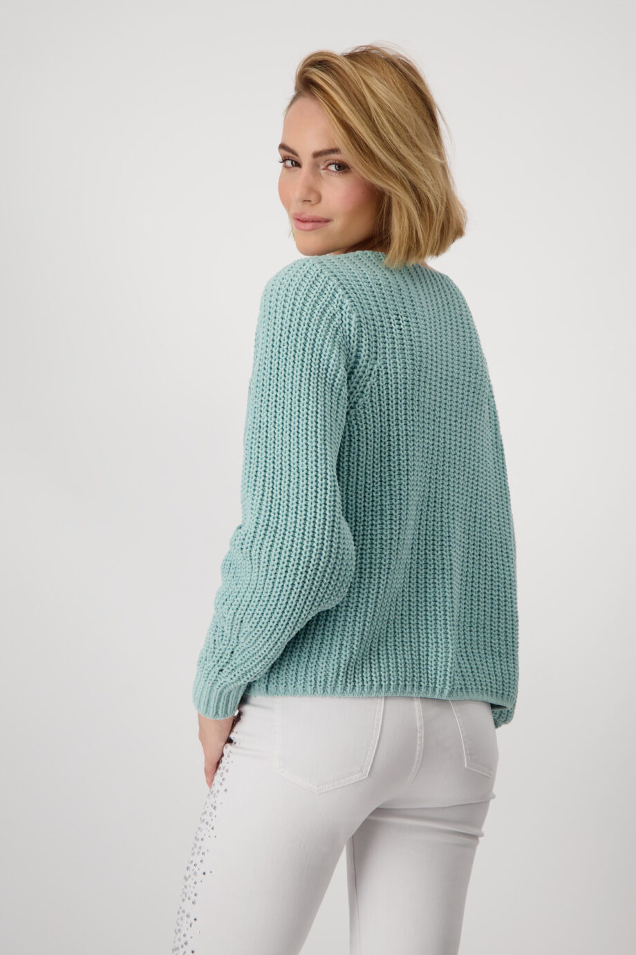 MONARE Damen Chenille-Pullover